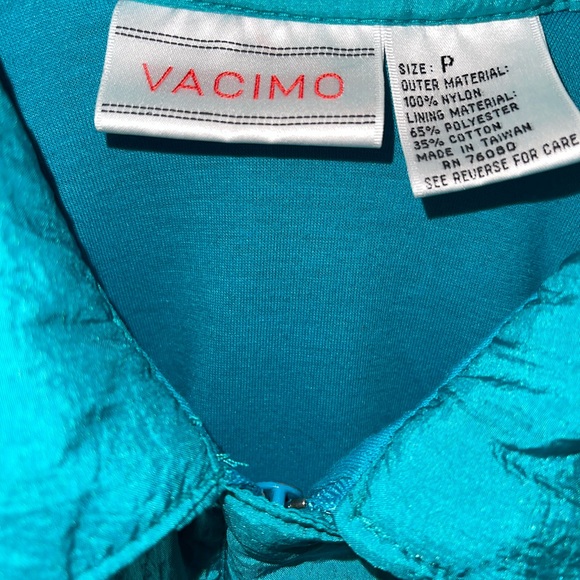 Vintage Vacimo 80’s Windbreaker: Women’s “Petite”: GUC: Zips and buttons - Picture 3 of 6